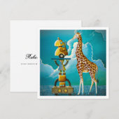 Robots op Safari - Mini Print (Voorkant / Achterkant)