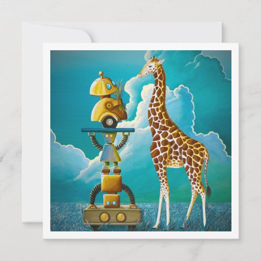 Robots op Safari - Mini Print (Voorkant)