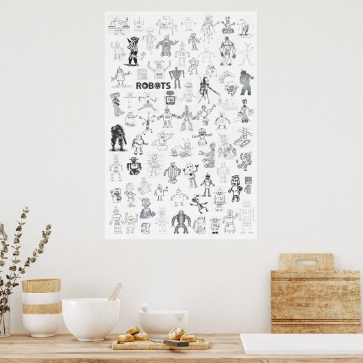 Robots Poster (Keuken)