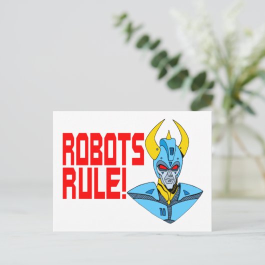 Robots-regel Briefkaart (Staand voorkant)