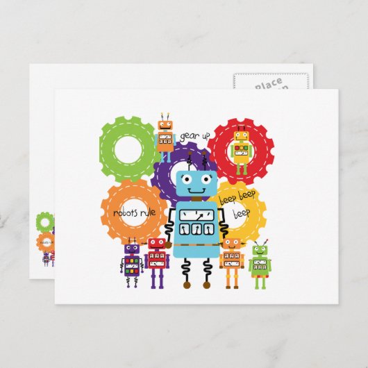 Robots-regel Briefkaart (Voorkant / Achterkant)