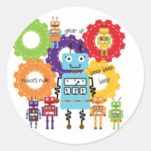 Robots-regel Ronde Sticker