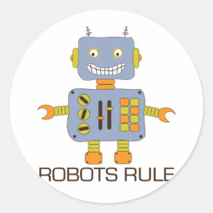 Robots-regel Ronde Sticker
