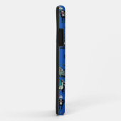 Robots. robots van geek op blauw Case-Mate iPhone case (Achterkant/rechts)