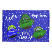 Robots Ruimteschepen Kinder Standaard Kussen Hoesj Kussensloop (Achterkant-Links)