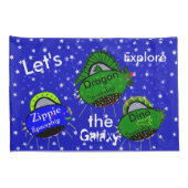 Robots Ruimteschepen Kinder Standaard Kussen Hoesj Kussensloop (Achterkant-Rechts)