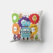 Robots Rule Pillow Kussen (Achterkant)