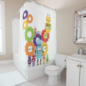 Robots Rule Science Technology Robotics Douchegordijn (In situ)