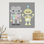 Robots spelen poster (Keuken)