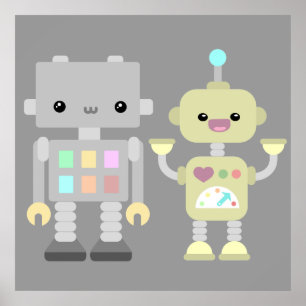 Robots spelen poster