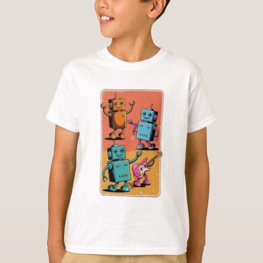  robots t-shirt (Voorkant)