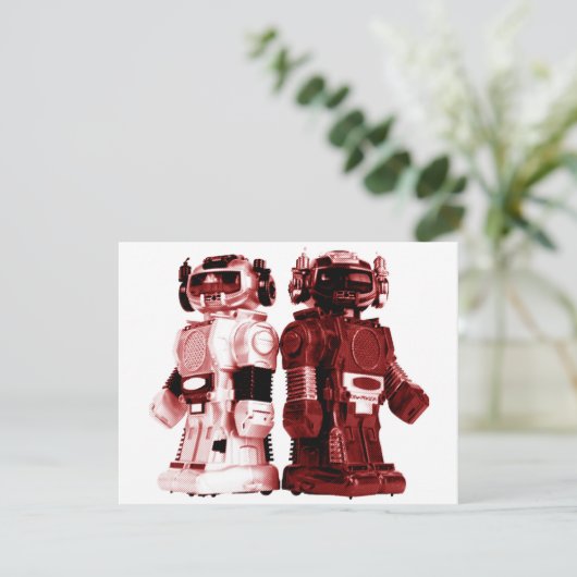 robots uitnodiging (Staand voorkant)