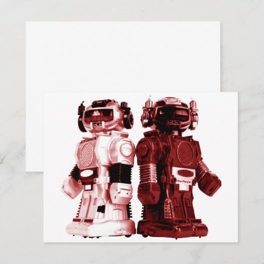 robots uitnodiging (Voorkant / Achterkant)