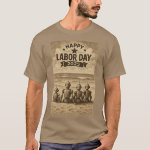 Robots vieren Dag van de Arbeid T-shirt