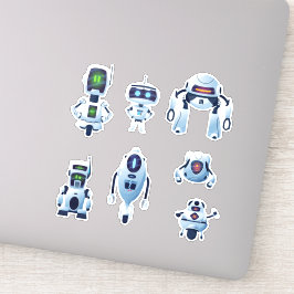 Robots Vinyl Stickers