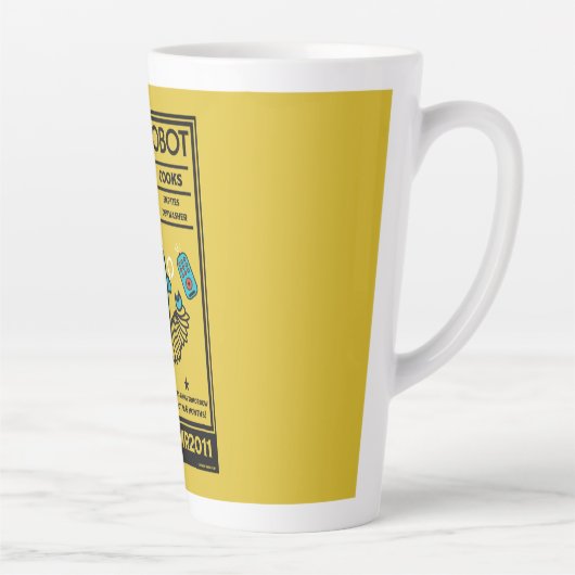 robots voor Mannen van Jubilea en vrouwen in grote Latte Mok (Rechts)