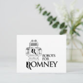 ROBOTS VOOR ROMNEY.png Briefkaart (Staand voorkant)