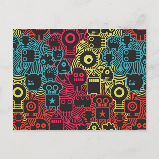 Robots wind briefkaart (Voorkant)