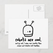 robots zijn cool1 briefkaart (Voorkant / Achterkant)