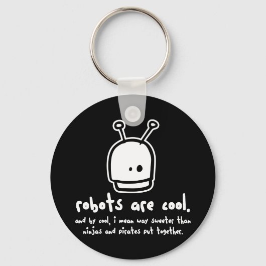 robots zijn cool2 sleutelhanger (Voorkant)