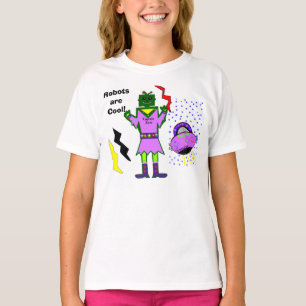 Robots zijn een goede kapitein Zoey Petals ruimtes T-shirt