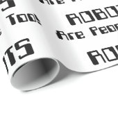 ROBOTS zijn ook mensen! Cadeaupapier (Rol Hoek)