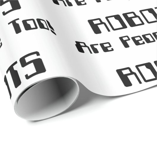 ROBOTS zijn ook mensen! Cadeaupapier (Rol Hoek)