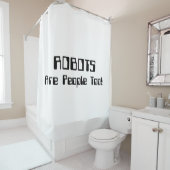 ROBOTS zijn ook mensen! Douchegordijn (In situ)