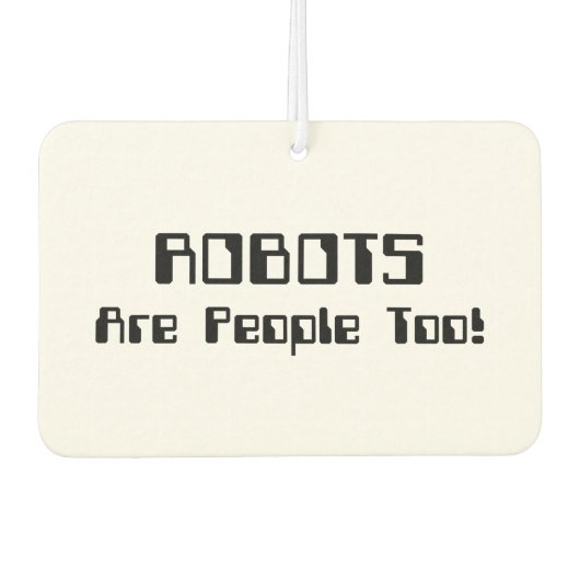ROBOTS zijn ook mensen! Luchtverfrisser (Voorkant)