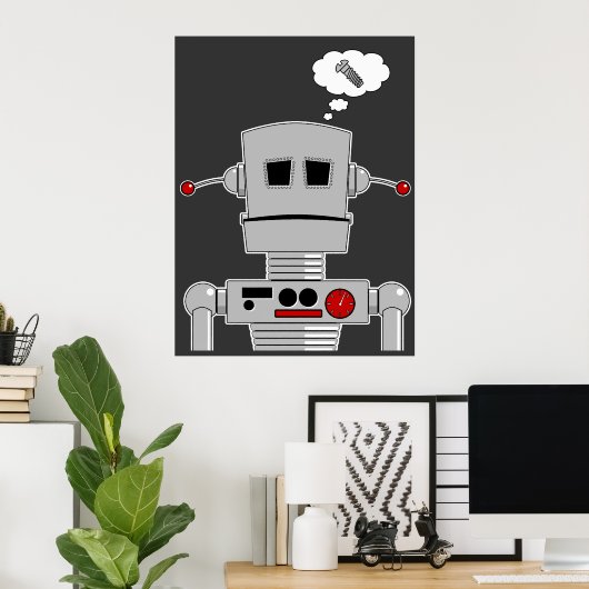 Robotschroefdruk Poster (Thuiskantoor)