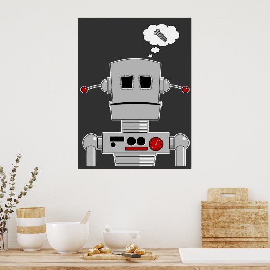Robotschroefdruk Poster (Keuken)