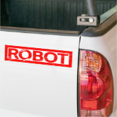 Robotstempel Bumpersticker (Op Truck)