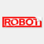 Robotstempel Bumpersticker (Voorkant)