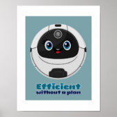 Robotstofzuiger efficient w/o plan poster (Voorkant)