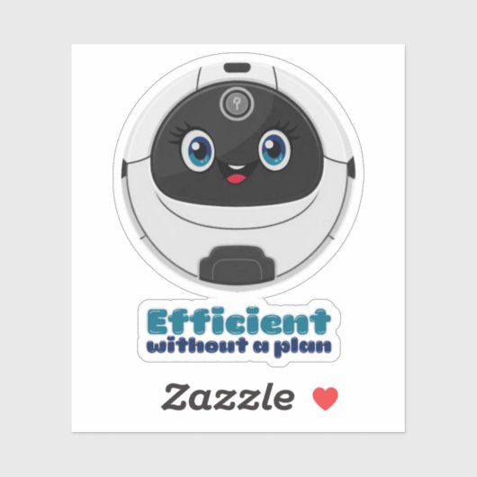 Robotstofzuiger efficiënt w/o-plan sticker (Vel)