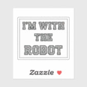 Robottekst Sticker (Vel)