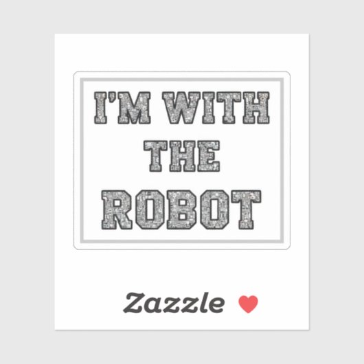 Robottekst Sticker (Vel)