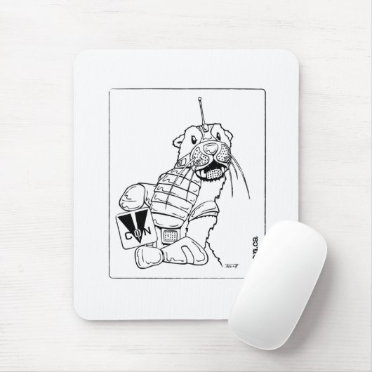 Robotter Mousepad Muismat (Met muis)