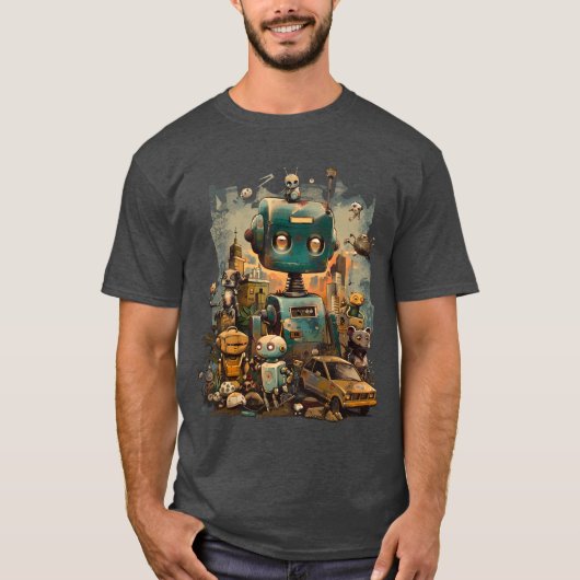 robottijdperk t-shirt (Voorkant)