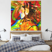 Robotverbinding Canvas Afdruk (Insitu (Slaapkamer))