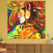 Robotverbinding Canvas Afdruk (Insitu (Woonkamer))