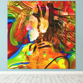 Robotverbinding Canvas Afdruk (Insitu (Houten vloer))