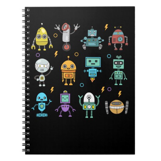 Robotverzameling Grappige Robotica Notitieboek (Voorkant)
