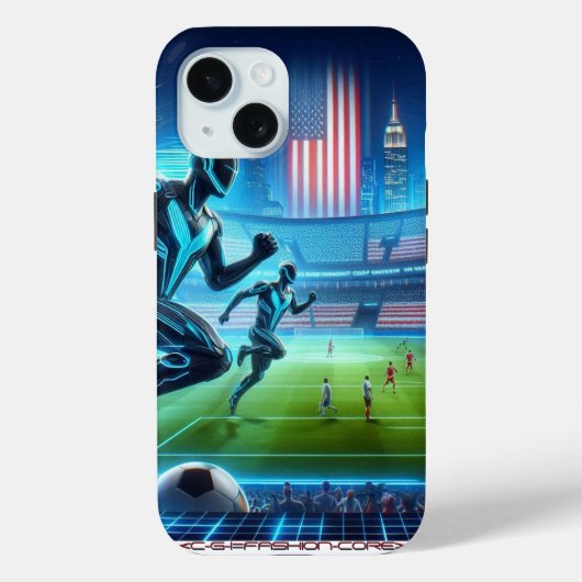 robotvoetbal op een Iphone-hoesje! Case-Mate iPhone Case (Achterkant)
