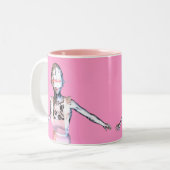 robotwerkster tweekleurige koffiemok (Voorkant links)