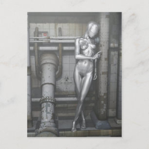 Robotwoman Briefkaart