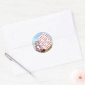 Robox9 vergeet de zon! ronde sticker (Envelop)