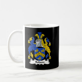 Robson Coat of Arms Family Crest Koffiemok