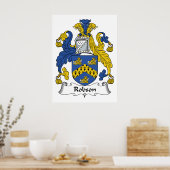 Robson Family Crest Poster (Keuken)