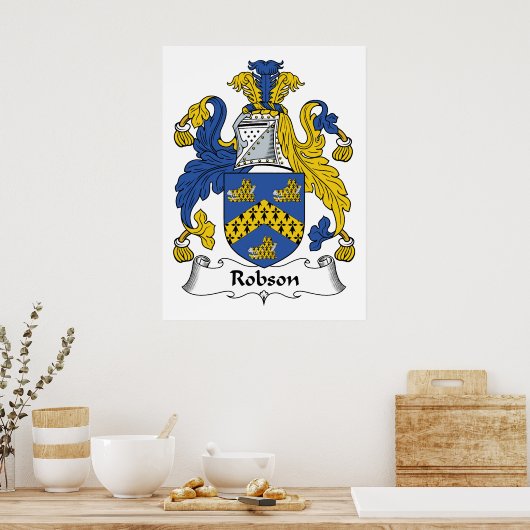 Robson Family Crest Poster (Keuken)